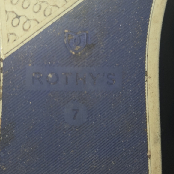 Rothy's Slip-On Shoes - Blue and White - Picture 7 of 7